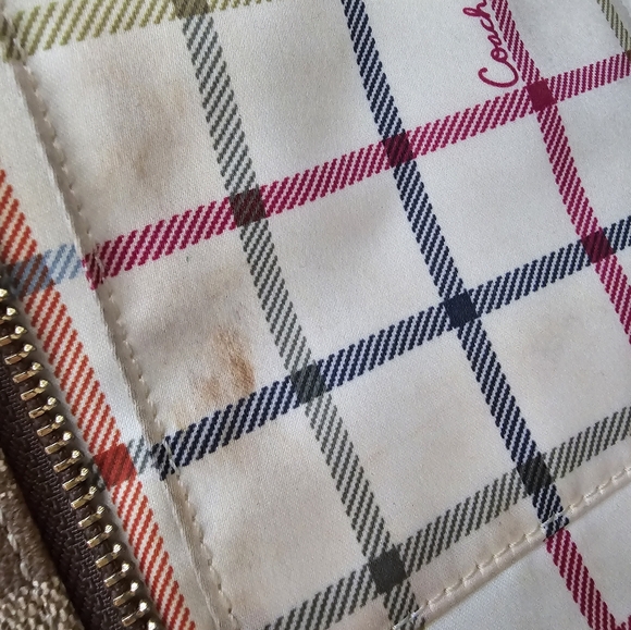 Y2K Coach Heritage Pink Stripe Tote - Picture 4 of 9